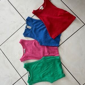 Colorful Kids Tank Tops Set